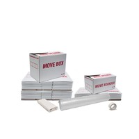 Verhuispakket 1 compleet verhuispakket met 20 verhuisdozen, 10 boekendozen, inpakpapier, noppenfolie en tape. Perfect voor kleine verhuizingen en snel leverbaar uit voorraad.