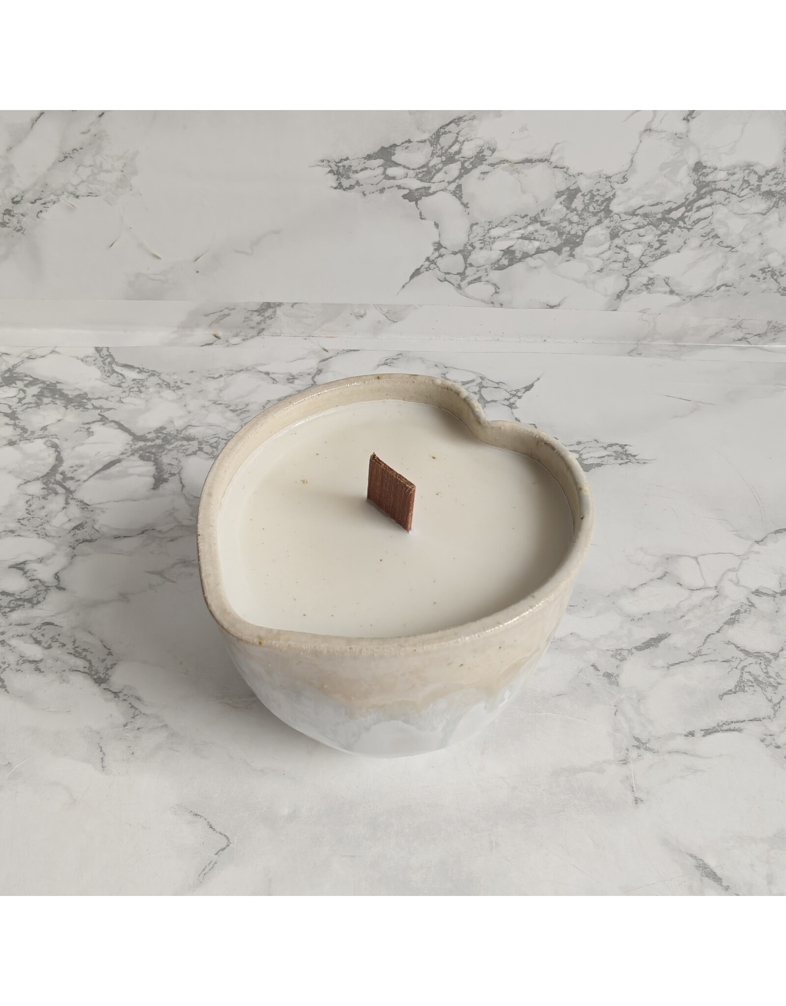 Bina Handmade Troostkopje met kaars in aardetinten