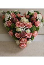 Zijden bloemstuk roze 100 euro