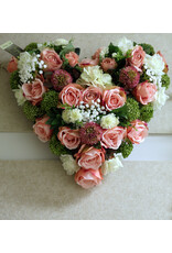 Zijden bloemstuk roze 100 euro