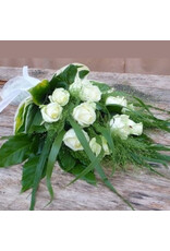 Fijn legboeket met rozen