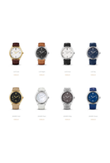 Memoria gedenkhorloge met zilveren wijzerplaat en zilverkleurige bandje