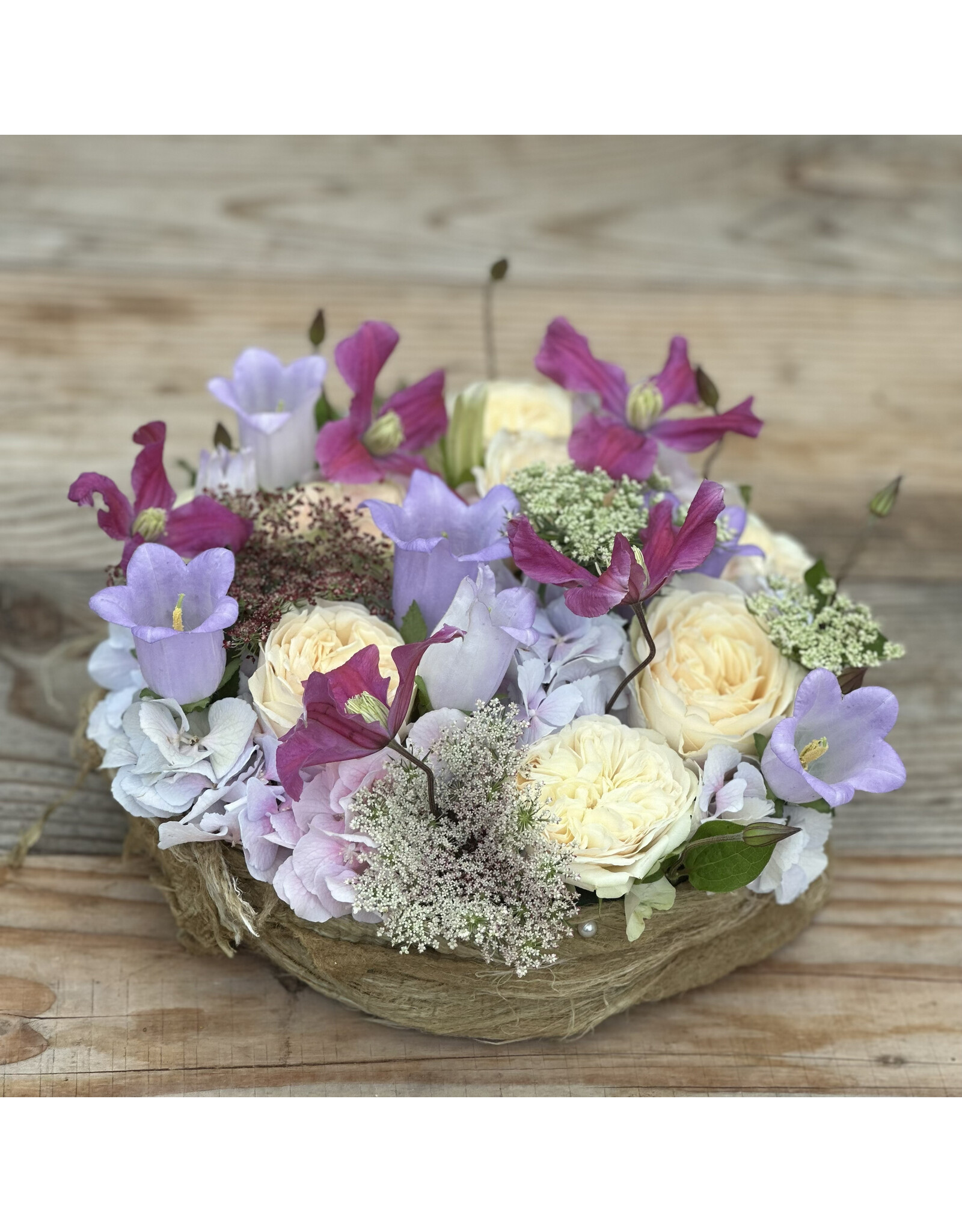 klein rouwstuk extra fijne seizoensbloemen