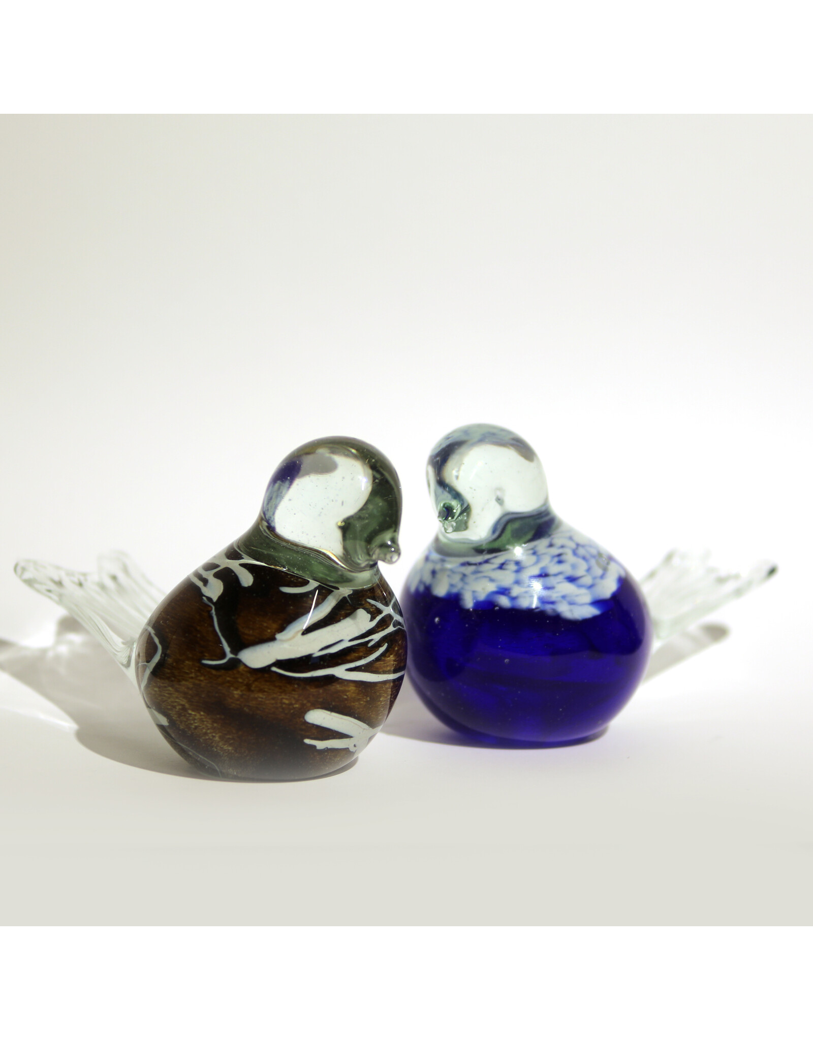 mini urne kristalglas - vogels
