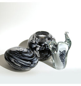 mini urne glas - blauwtinten