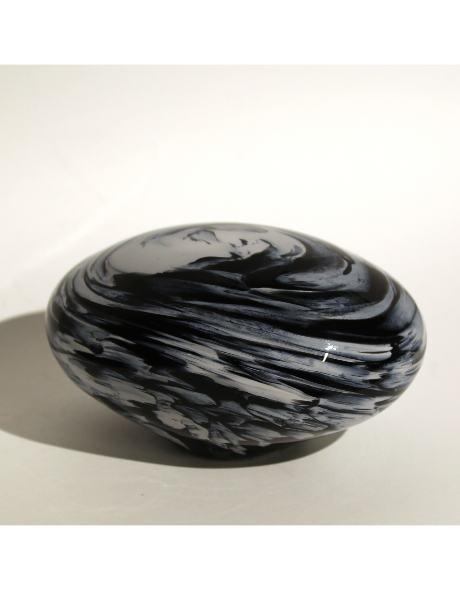 mini urne kristalglas - blauwtinten