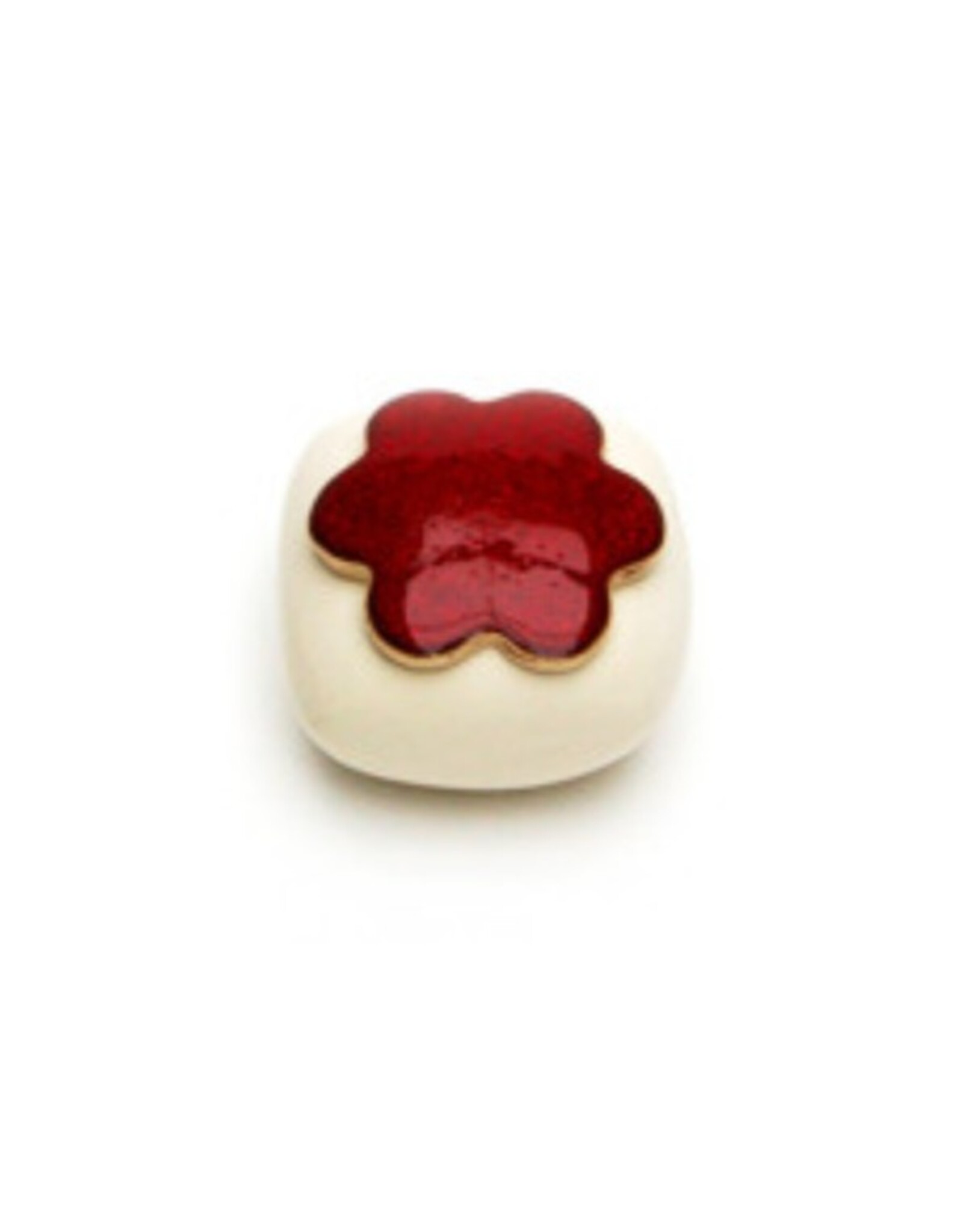 Eterna koestersteen small - wit en rood