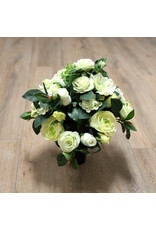 Image Floral Zijden bloemenvaasje wit 1 | medium