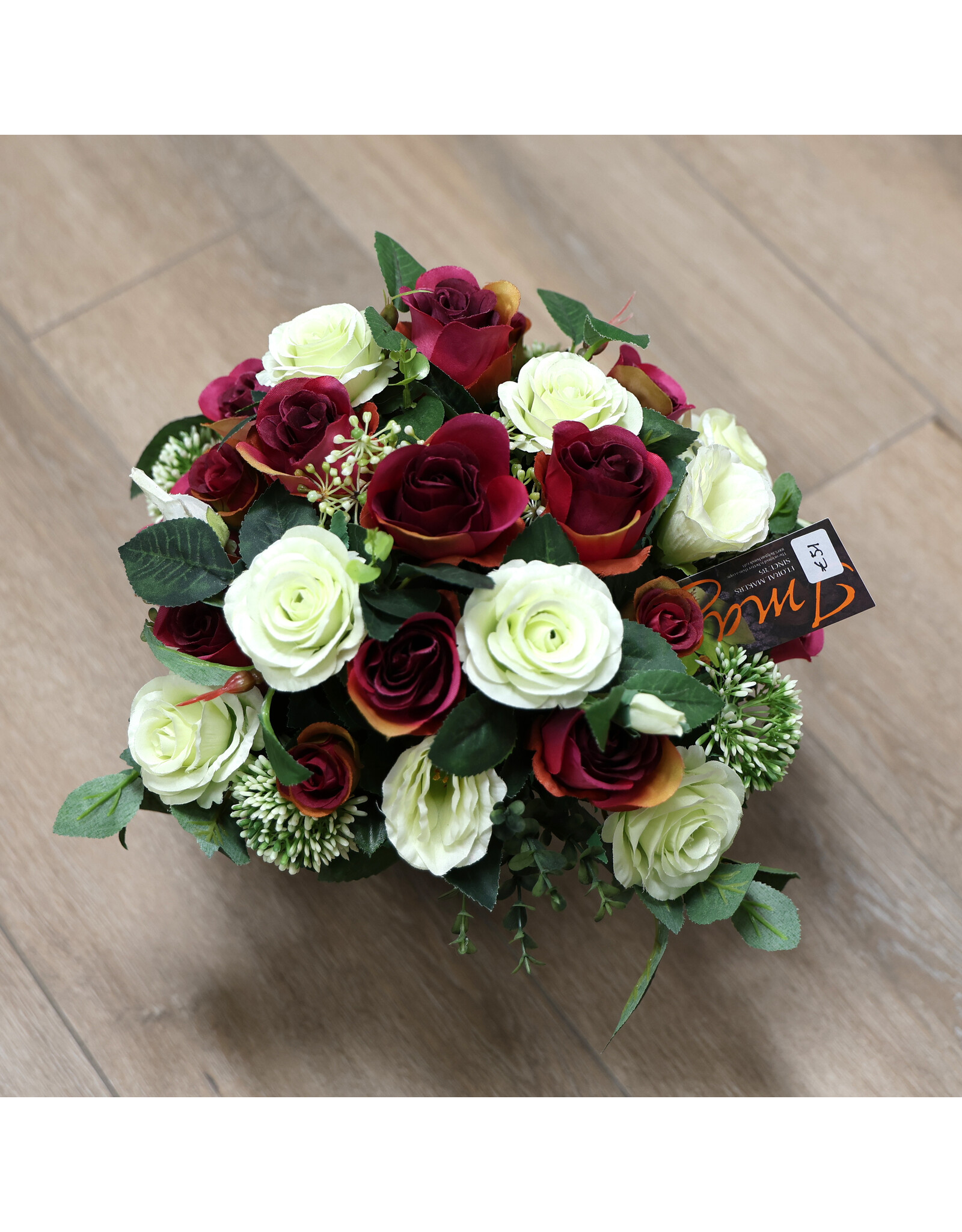 Image Floral Zijden bloemenvaasje paars 1 | medium