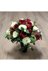 Image Floral Zijden bloemenvaasje paars 1 | medium