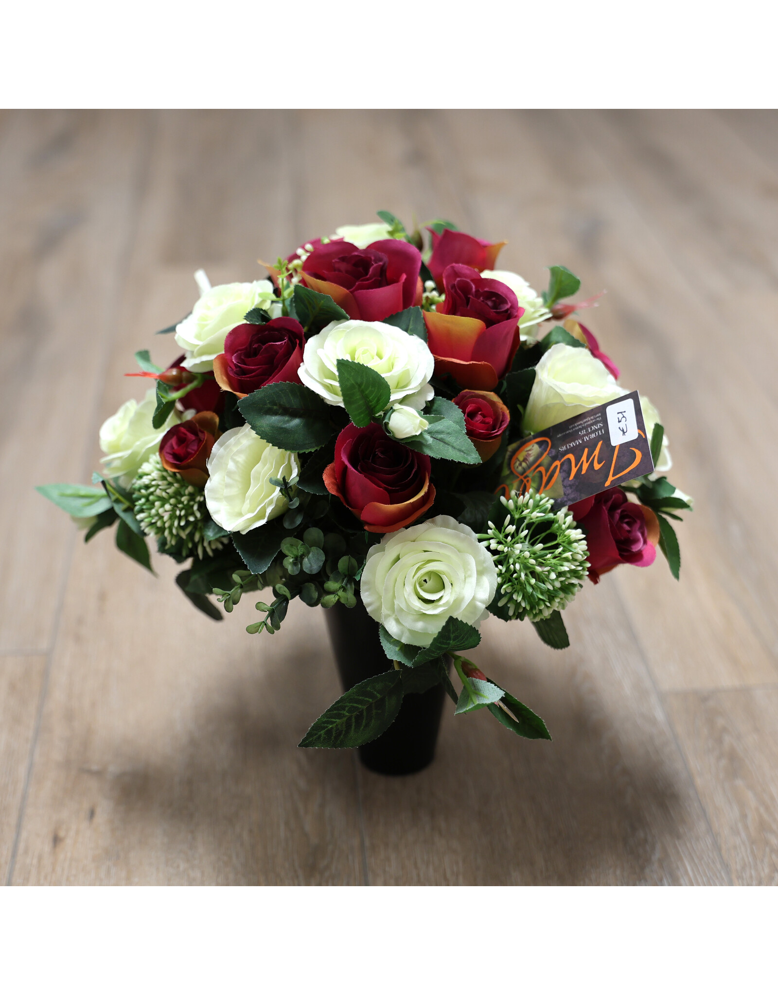 Image Floral Zijden bloemenvaasje paars 1 | medium