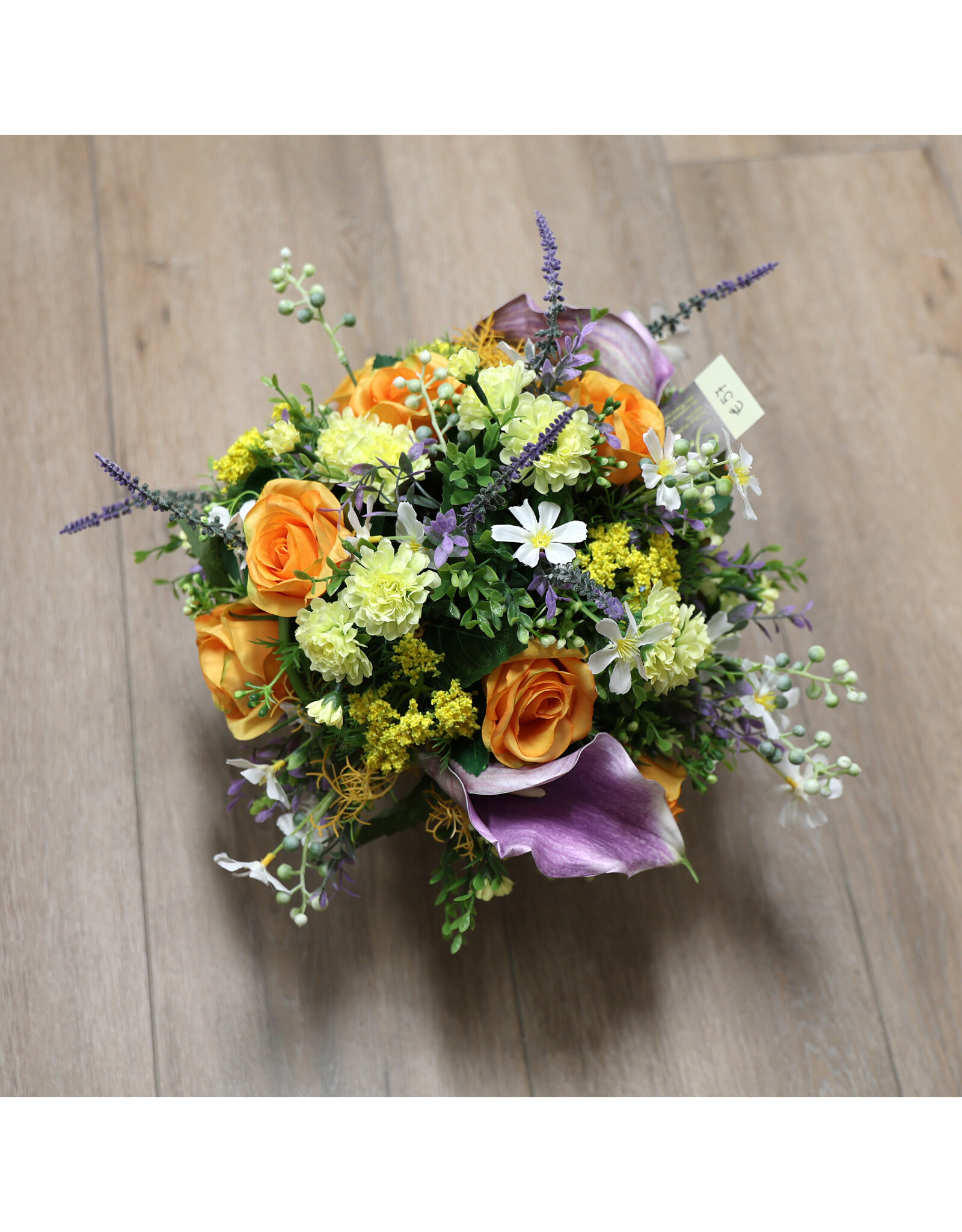 Image Floral Zijden bloemenvaasje kleurrijk 1 | medium