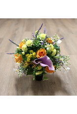 Image Floral Zijden bloemenvaasje kleurrijk 1 | medium