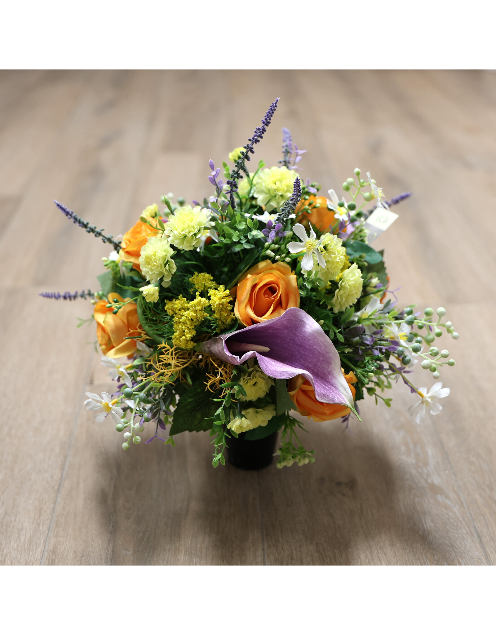 Image Floral Zijden bloemenvaasje kleurrijk 1 | medium