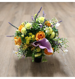 Image Floral Zijden bloemenvaasje kleurrijk 1 | medium