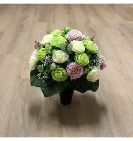 Image Floral Zijden bloemenvaasje paars 2 | medium