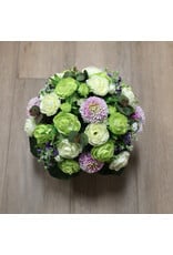 Image Floral Zijden bloemenvaasje paars 2 | medium