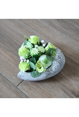 Image Floral zijden bloempotje wit 1 | hartje