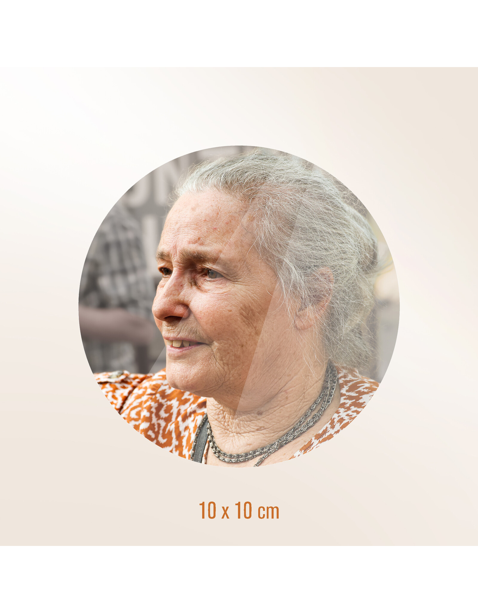 RVS fotoplaatje ovaal | prijs €42-€45
