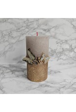 Bina Handmade Grote kaars met vlinders in keramiek