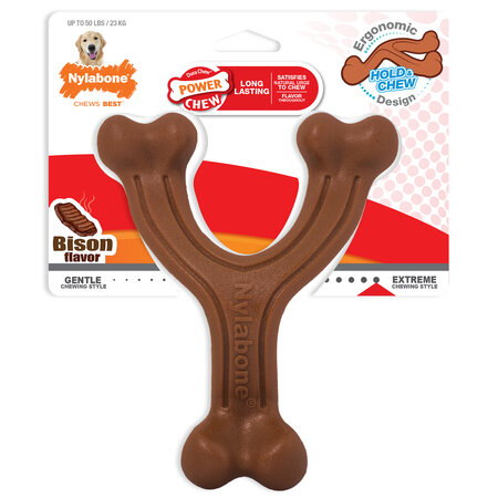 Nylabone Extreme Chew Wishbone Bison Large