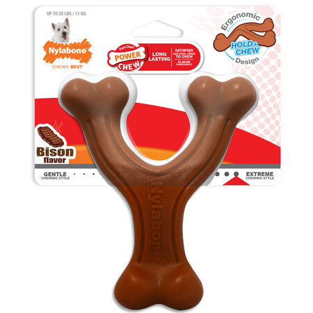 Nylabone Extreme Chew Wishbone Bison Small