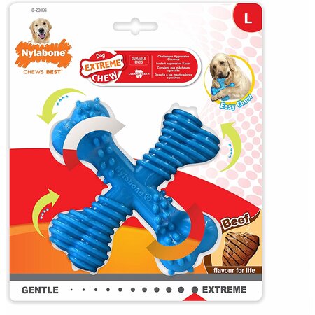 Nylabone Extreme Chew Power Chew X Bone Large