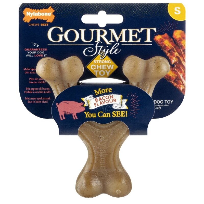 Nylabone Gourmet Wishbone Bacon Small