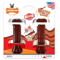 Extreme chew basted bone twin pack small