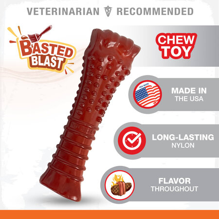 Nylabone Basted Blast – Bacon & Steak Dubbele Smaak XL
