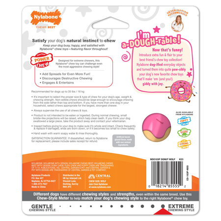 Nylabone Power Chew Donut Hondenkauwspeeltje Medium