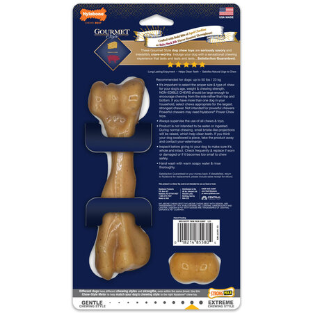 Nylabone Strong Chew Gourmet Style Original  en  Femur Bone  Large – Duo Pack