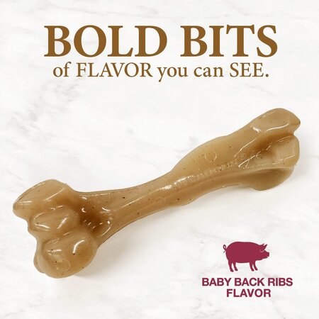 Nylabone Strong Chew Gourmet Style Femur Bone Dog Chew Toy Large