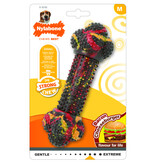 Nylabone Rubberen hondenspeeltje Strong chew bacon cheeseburger medium