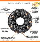 Nylabone Strong chew max braid ring beef gemaakt van sterk rubber  medium