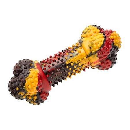 Nylabone Rubberen hondenspeeltje Strong chew bacon cheeseburger Small