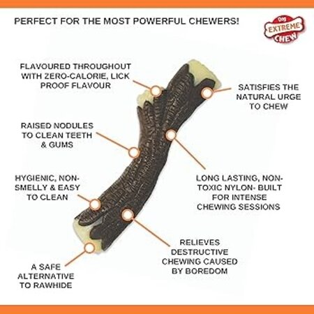 Nylabone Extreme chew wooden stick xl bacon