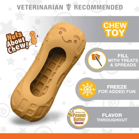 Nylabone Strong chew peanut spread toy peanut butter medium