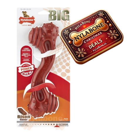 Nylabone Power Chew Monster Curve Bone Bison XXL – Voor de allersterkste kauwers
