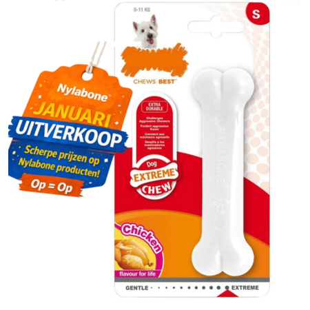 Nylabone Dura Chew Chicken Bone Petite geschikt voor kleine honden tot 7kg