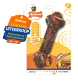 Nylabone Rubberen hondenspeeltje Strong chew bacon cheeseburger medium