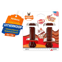 Extreme chew basted bone twin pack small