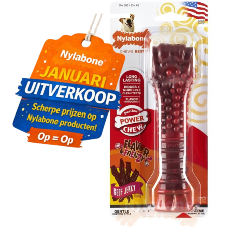 Nylabone Power Chew Beef Jerky Kluif XL