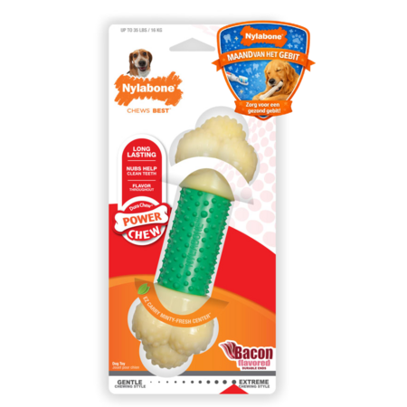 Nylabone Extreme Chew Double Action Bacon Mint Medium
