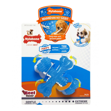 Nylabone Puppy X Bone – Kauwbot voor Puppy’s  Small