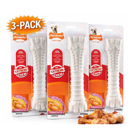 Nylabone Power Chew NCF105 Kip Kluif XL – 3-Pack