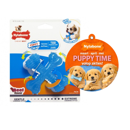 Nylabone Puppy X Bone – Kauwbot voor Puppy’s  XSmall