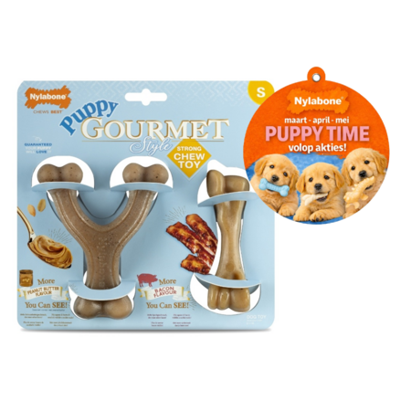 Nylabone Puppy Gourmet Twin Pack Small