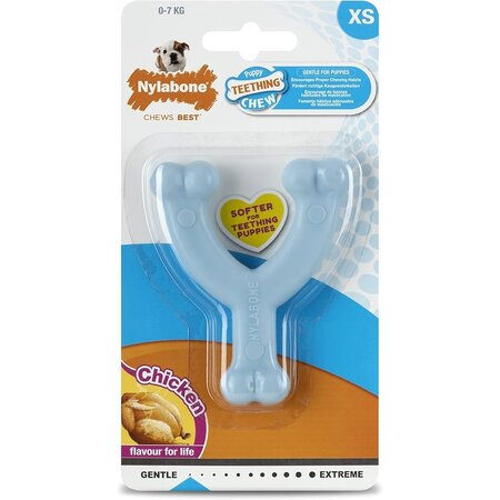 Nylabone puppy wishbone blue petit xs