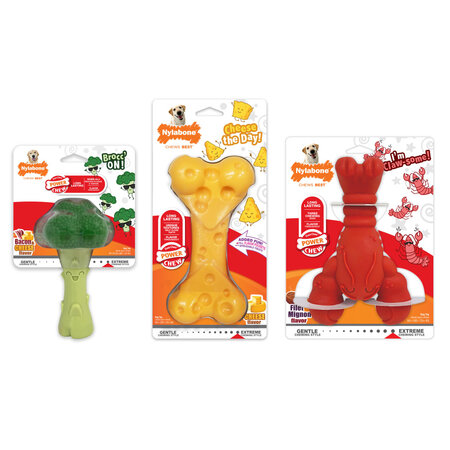 Nylabone Power Chew Fun Food Bundle 3-Pack
